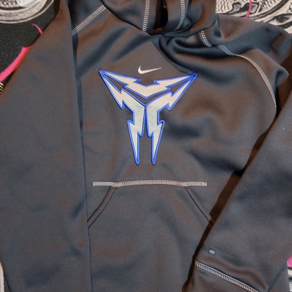 Nike Kobe Bryant Hoodie Size Boys sm. 8 Dri Fit Bl gr blu,Hooded Sweatshirt Rare - Picture 1 of 3
